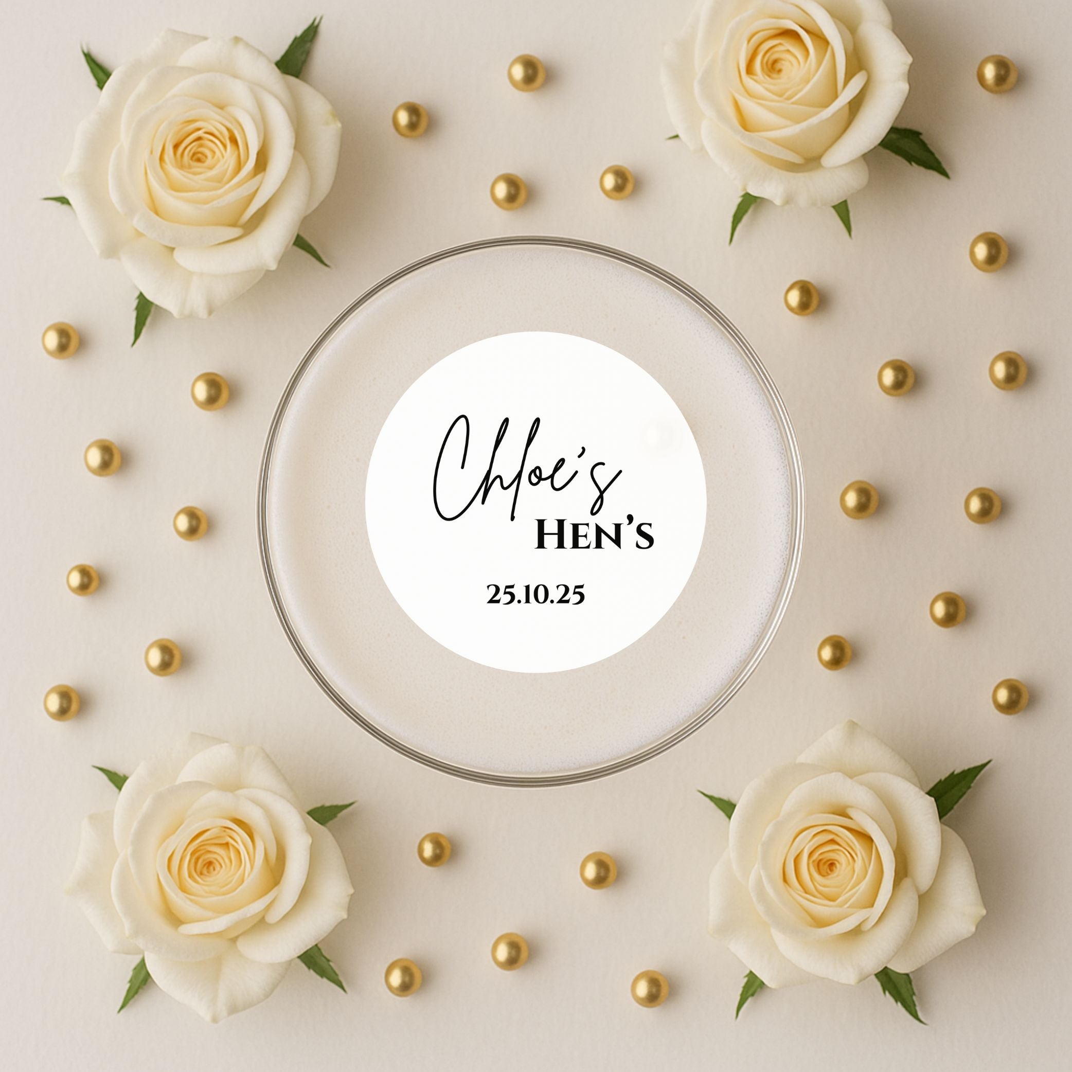 Personalised Name Hen Do Edible Drink Toppers
