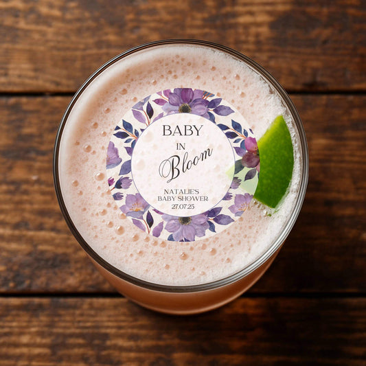 Baby in bloom cocktail topper