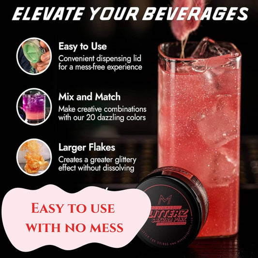 Edible Drink Shimmer - Sakura Pink Shimmer 10g