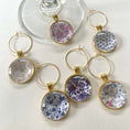 Load image into Gallery viewer, wine glass charms bloom

