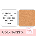 Load image into Gallery viewer, Naughty Step Drink Coaster
