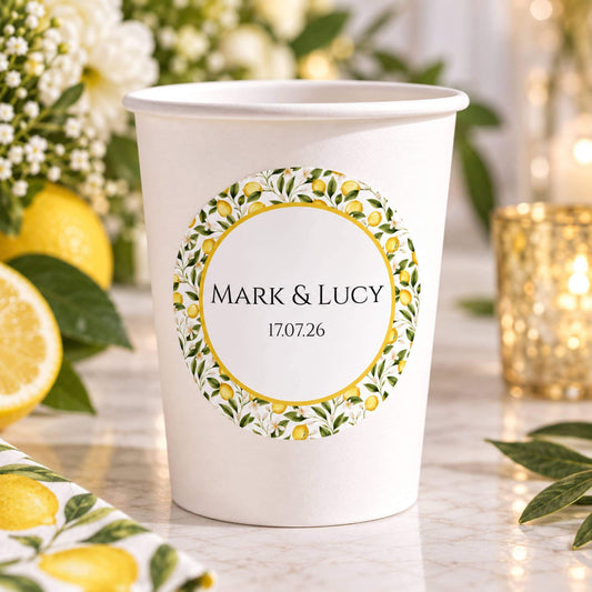 Limoncello Party Stickers For Cups & Favours