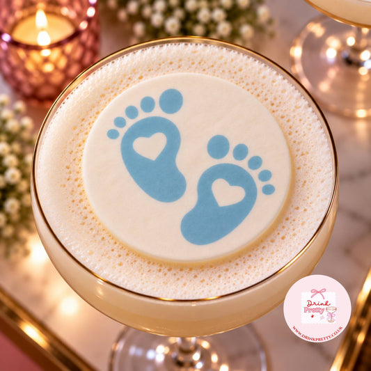 Gender Reveal Baby Shower Drink Toppers