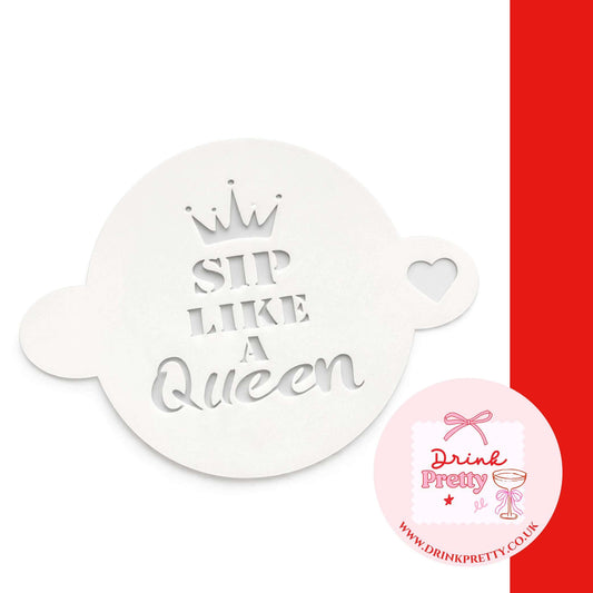 Reusable Stencil Cocktail & Coffee- Sip Like A Queen
