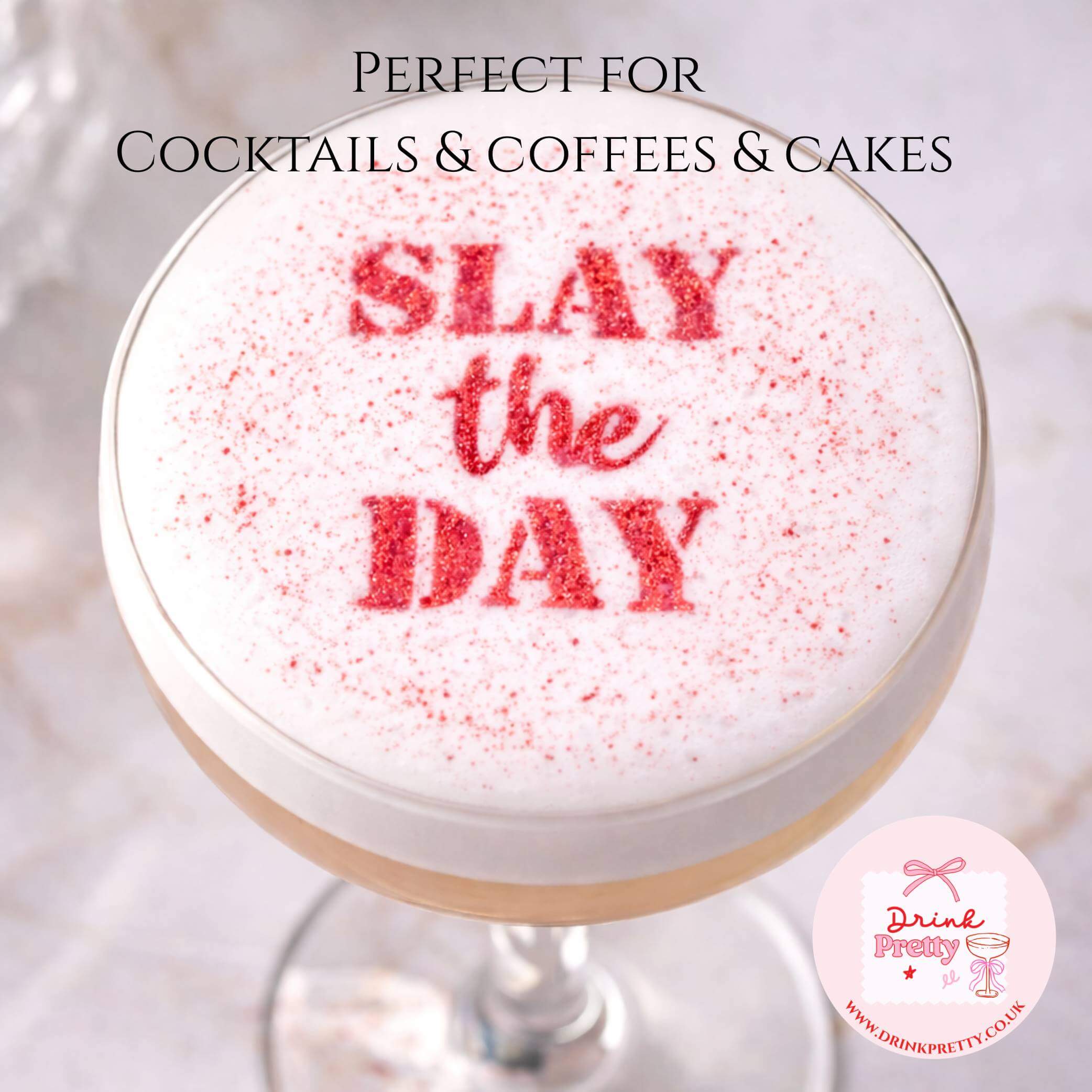 Reusable Stencil Cocktail & Coffee- Slay The Day