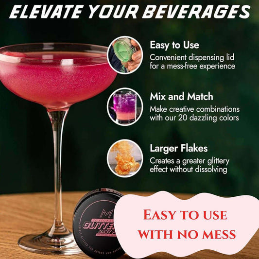 Edible Drink Shimmer - Baby Pink Shimmer 10g