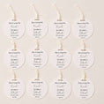 Load image into Gallery viewer, She is tying the knot bottle favour tags for hen do celebrations, pack of 12 personalized tags.
