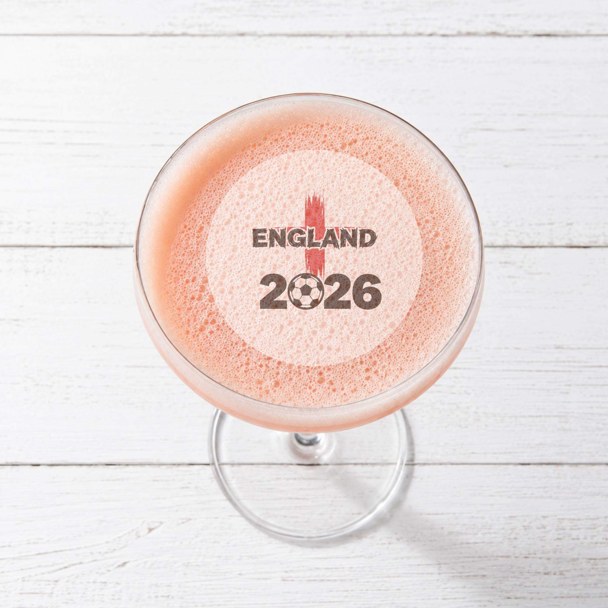 World Cup 2026 England Football Edible Cocktail Toppers