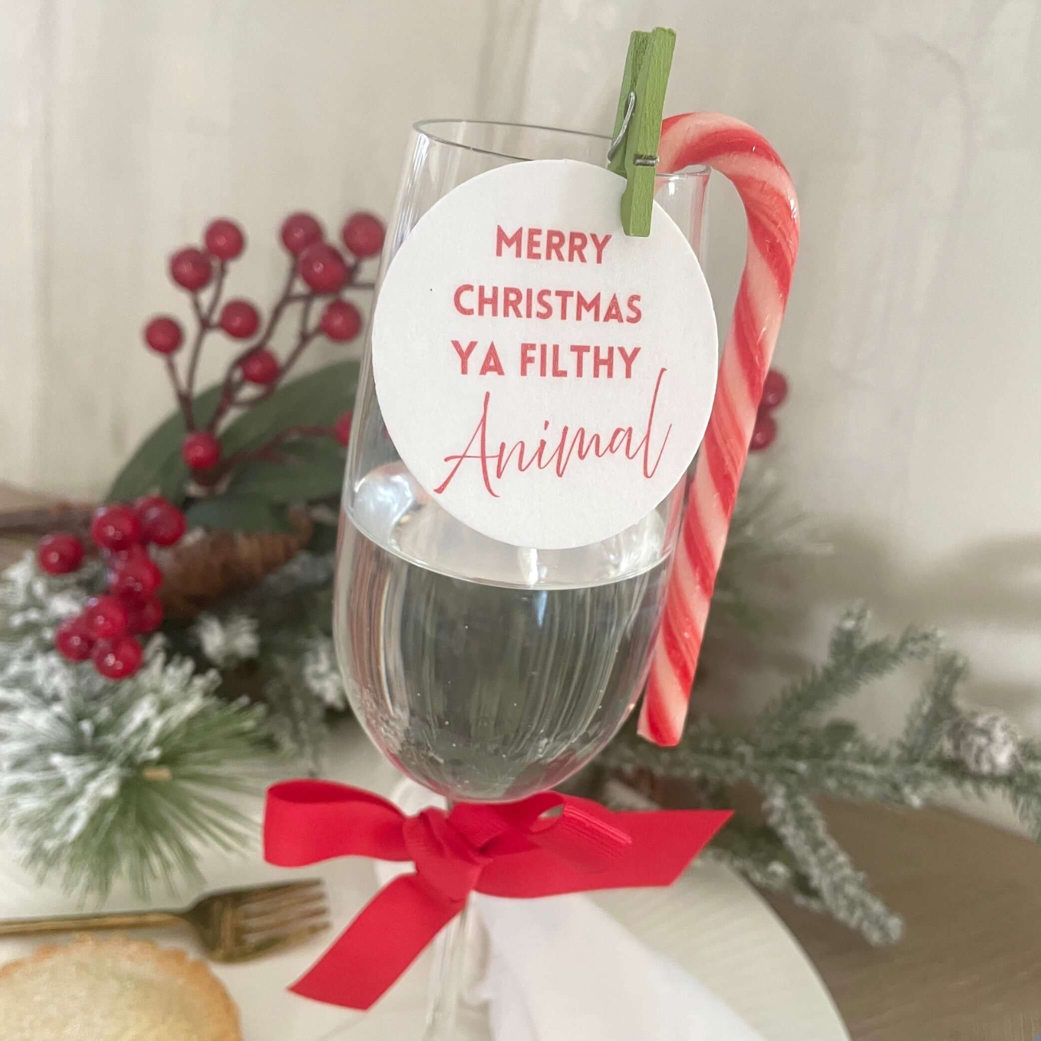 Home Alone theme cocktail toppers