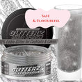 Load image into Gallery viewer, Edible Silver Sparkle Glitter for drinks, safe and flavourless, ideal for cocktails and cakes.
