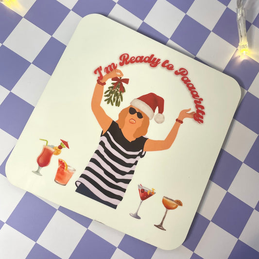fun party drink coasters for Christmas