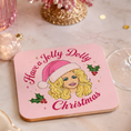 Load image into Gallery viewer, Dolly Parton Christmas drink coaster
