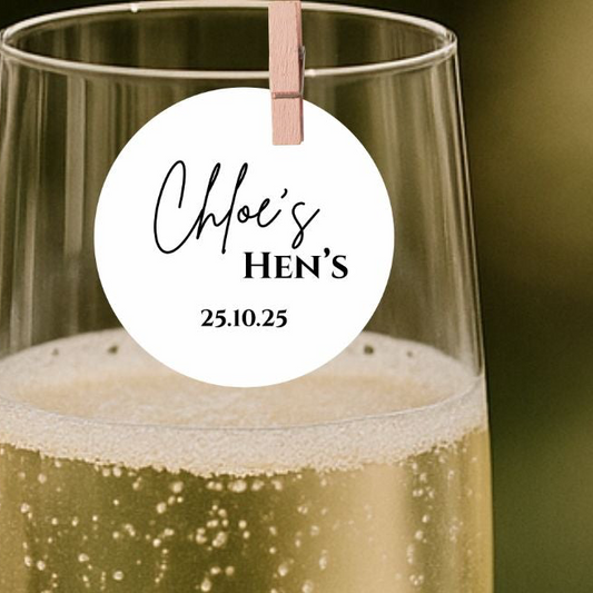 Personalised Name Hen Do Edible Drink Toppers