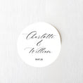 Load image into Gallery viewer, ‘Personalised Names’ Wedding Edible Drink Toppers
