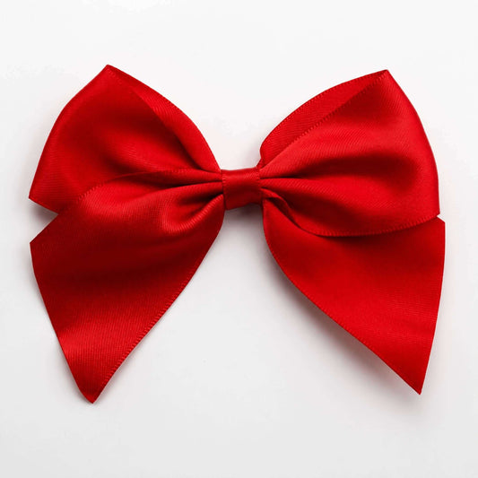 Pre-Tied Satin Bows 10cm Pack of 6 Varieties Colours