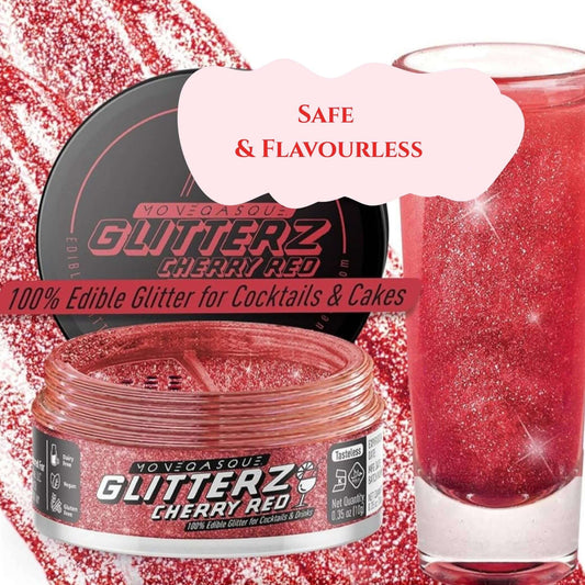 Edible Drink Shimmer - Cherry Red Shimmer 10g