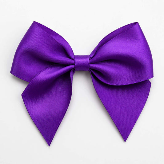 Pre-Tied Satin Bows 10cm Pack of 6 Varieties Colours