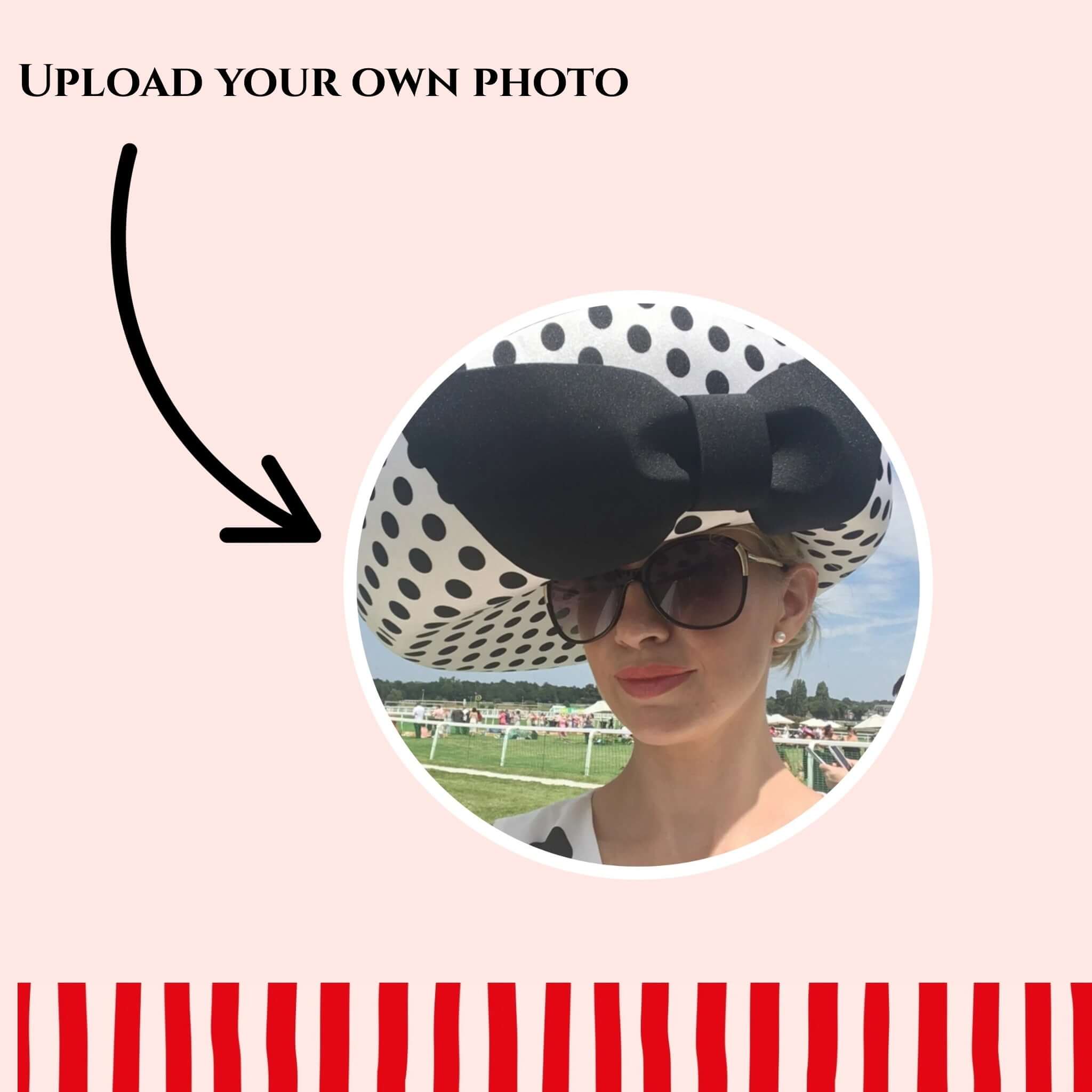Upload your own personalised photo Paper straw toppers with a custom photo design.