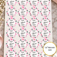 Load image into Gallery viewer, Baby In Bloom Pink Baby Shower Cup & Favour Stickers
