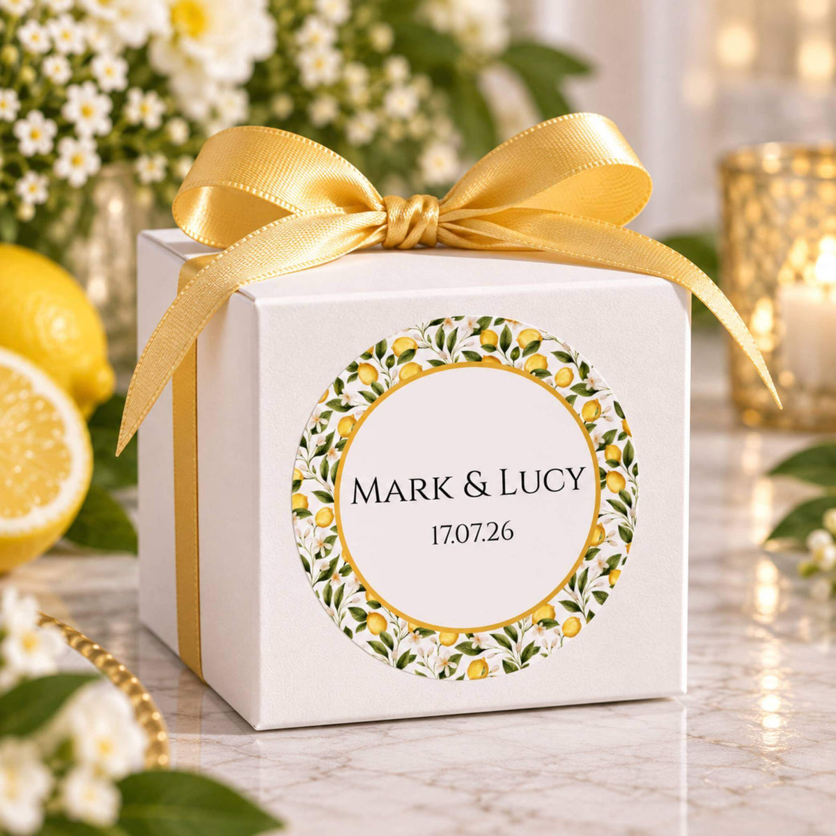 Limoncello Party Stickers For Cups & Favours