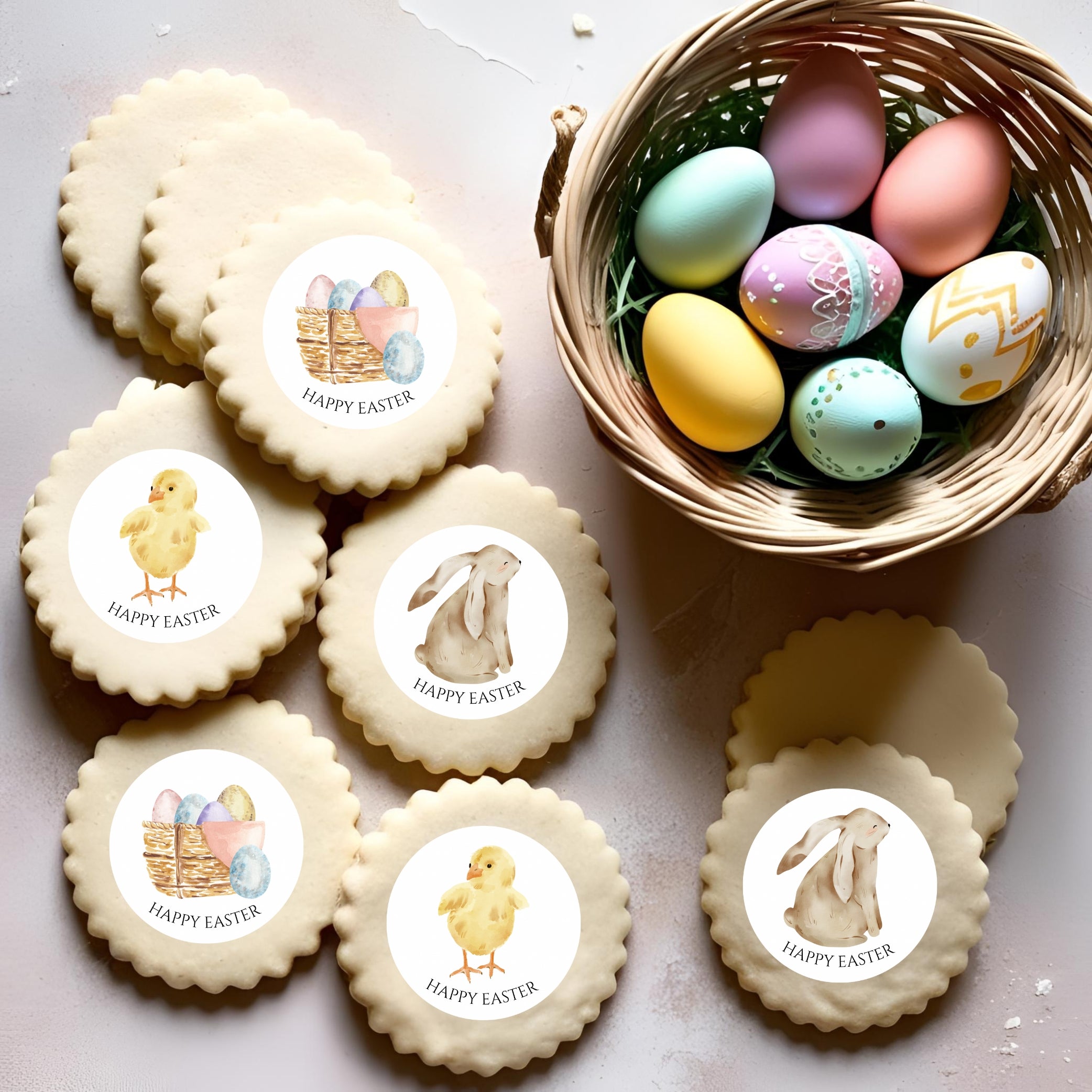‘Happy Easter’ Edible  Cake Toppers