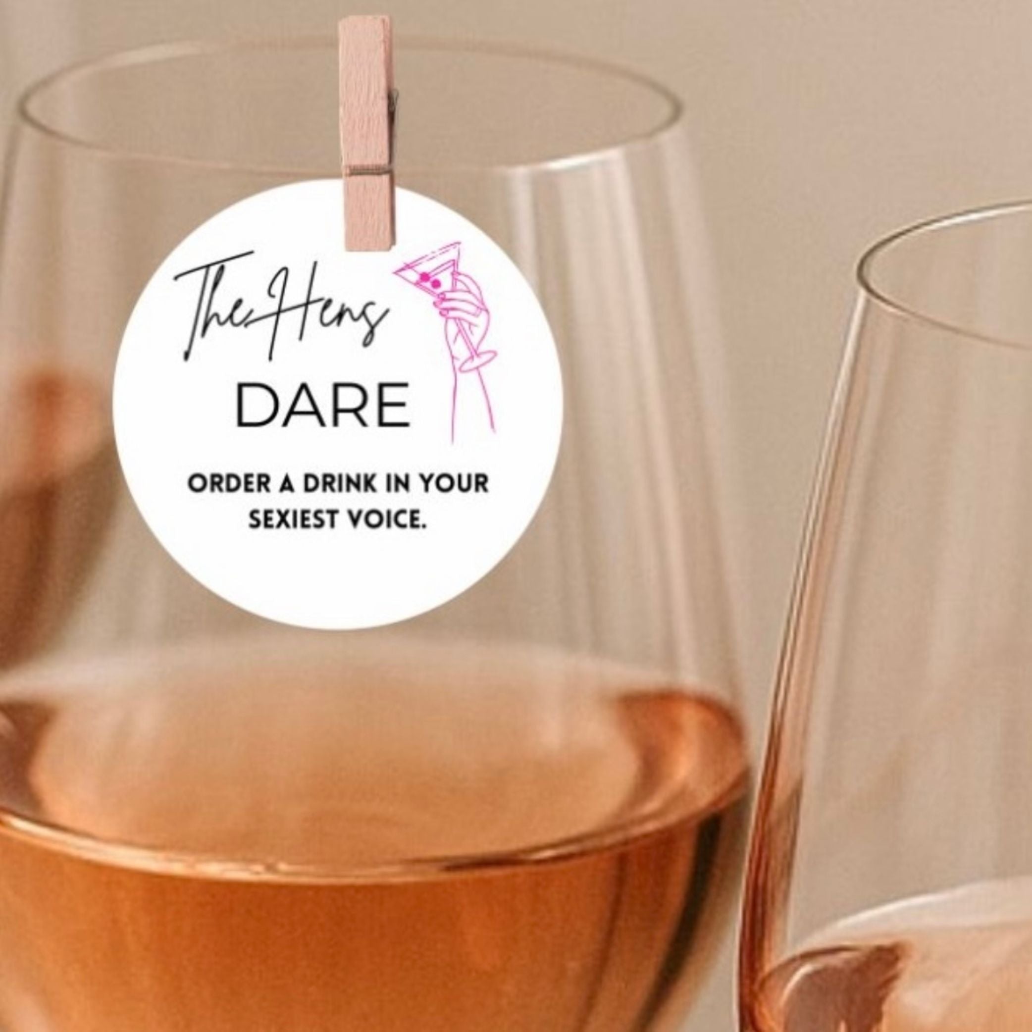 Truth or Dare Hen Party Edible Drink Toppers- Pack Of 50