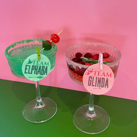 Wicked Team Elphaba and Glinda Edible Drink Toppers