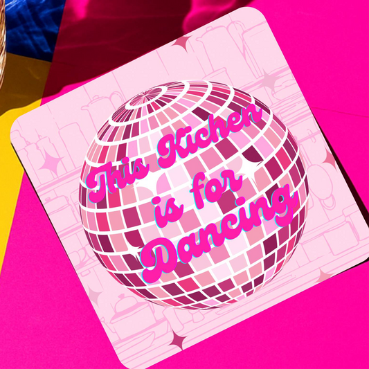 This Kitchen Is For Dancing Drink Coaster