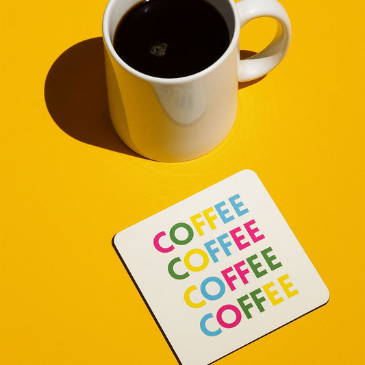 ‘Coffee Coffee Coffee’ Drink Coaster