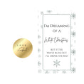 Load image into Gallery viewer, White Christmas Wine Label
