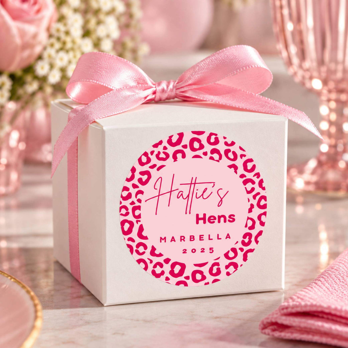 Wild Hen’s Party Stickers For Cups & Favours