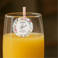 Load image into Gallery viewer, ‘ Baby In Bloom’ Baby Shower- Edible Drink Toppers-Bright Bloom

