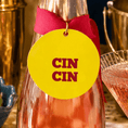 Load image into Gallery viewer, Cin Cin Bottle Charm Gift Tag

