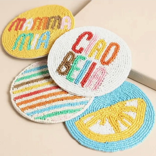 Ciao Bella Summer Drink Coasters -Set Of 4