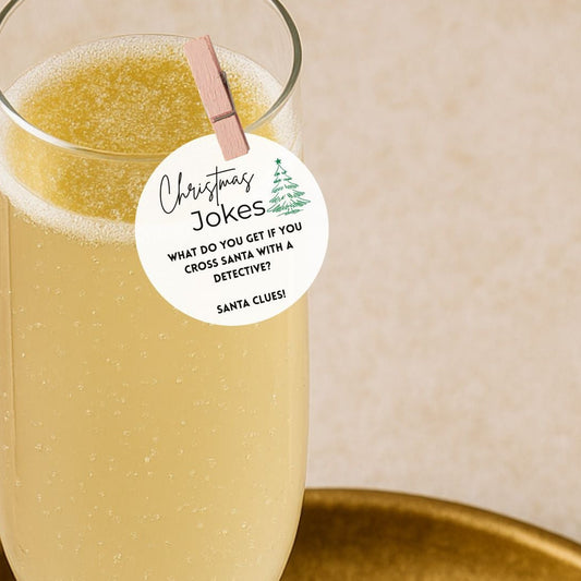 50 Christmas Jokes - Edible Drink Toppers
