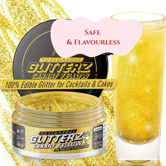 Edible Drink Shimmer - Canary Yellow Shimmer 10g