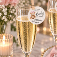 Load image into Gallery viewer, We Can Bearly Wait Pink Baby Shower- Edible Drink Toppers
