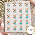 Load image into Gallery viewer, Tiffany Blue Teddy Bear Baby Shower Cup & Favour Stickers
