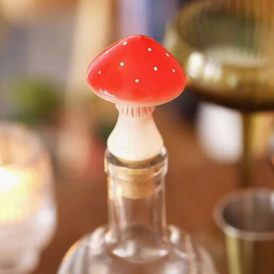 Toadstool Cork Bottle Stopper
