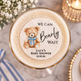 Load image into Gallery viewer, We Can Bearly Wait Pink Baby Shower- Edible Drink Toppers
